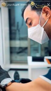 نمونه کار زاویه سازی صورت دکتر اسلامی در ساری