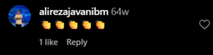نظر کاربر اینستاگرام (دکتر زهره حاج حیدری)
