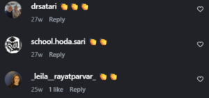 نظر کاربر اینستاگرام (دکتر نرگس رستمیان)