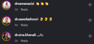 نظر کاربر اینستاگرام (دکتر صادق هاشمی نسب)