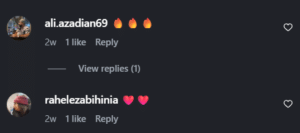 نظر کاربر اینستاگرام (کلینیک زیبایی افسون)