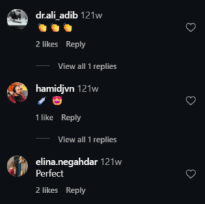 نظر کاربر اینستاگرام (کلینیک زیبایی کاژه)