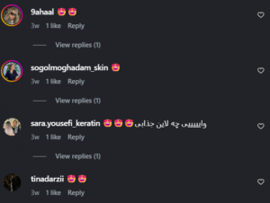 نظر کاربر اینستاگرام (دکتر راضیه ملکی)