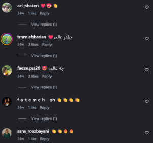 نظر کاربر اینستاگرام (کلینیک زیبایی طبیب)