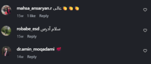 نظر کاربر اینستاگرام (دکتر مینا ملااحمدی)