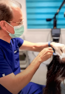 نمونه درمان ریزش مو به روش مزوتراپی دکتر محمدرضا قریشی