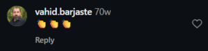 نظر کاربر اینستاگرام (دکتر سید محمدرضا قریشی)