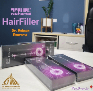 نمونه درمان ریزش م با هیرفیلر دکتر محسن پورآریا