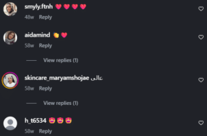 نظر کاربر اینستاگرام (کلینیک زیبایی ژینو)