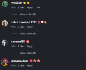 نظر کاربر اینستاگرام (کلینیک زیبایی صدف)