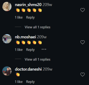 نظر کاربر اینستاگرام (دکتر الهام قلی پور)