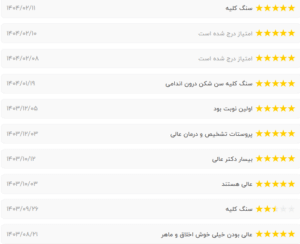 نظر کاربر نوبت دات آی آر (دکتر سید جابر رسولی)