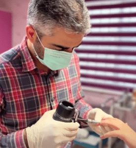 نمونه لیزر زگیل دست دکتر صادق هاشمی نسب