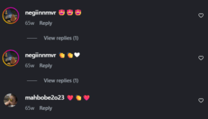 نظر کاربر اینستاگرام (دکتر زهره حاج حیدری)