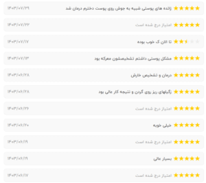 نظر کاربر نوبت دات آی آر (دکتر صادق هاشمی نسب)