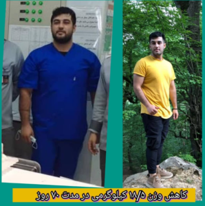 نمونه رژیم کاهش وزن دکتر آتنا رمضانی