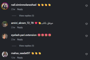 نظر کاربر اینستاگرام (دکتر ملیکا کیائی)